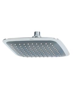Regadera ABS 8" Cuadrada sin Brazo y Chapetón Cromo Dica
