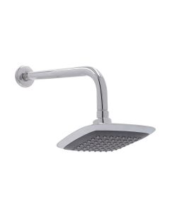 Regadera Cuadrada Ecológica de Plato 6" con Brazo y Chapetón Dica