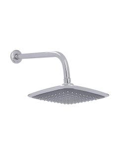 Regadera Cuadrada Ecológica de Plato 8" con Brazo y Chapetón Dica