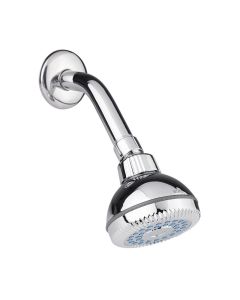 Regadera de Cebolla Ecológica 3" con Nudo Móvil, Brazo y Chapetón Cromo Dica