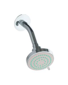 Regadera de Cebolla Ecológica 3" de 3 Funciones con Brazo y Chapetón Cromo Dica