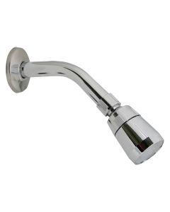 Regadera Italia con Brazo y Chapetón Metal Cromo Rugo