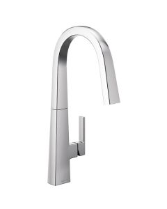 Monomando Extraíble Nio para Cocina Acabado Cromo con Arco Alto Moen