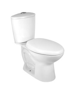 Sanitario (WC) Aquapro Alargado con Asiento de Cierre Suave Blanco Corona