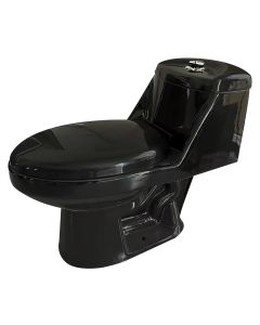 Sanitario (WC) One Piece Toscana Doble Descarga Confort Negro Tendenzza