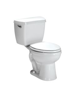Sanitario (WC) Tornado Dos Piezas Alargado con Tanque de Presión Asistida 4.8 L Blanco Corona