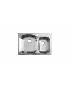 Fregadero Dual Mount Teka DM 33.22 2C 9″