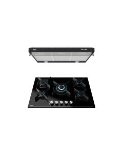 Campana Extractora de 135x798x480 mm + Parrilla a Gas de 53x760x520 mm Teka DUETTO CRYSTAL 75