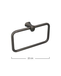 Toallero Argolla Cassia Gun Metal URREA
