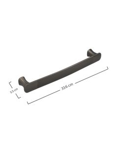Toallero Barra Corto Cassia Gun Metal URREA
