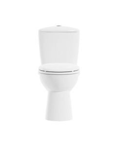 Sanitario WC Manantial Pro Alargado con Asiento Blanco Corona