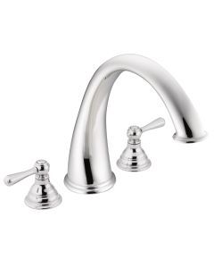 Trim de Llave para Tina Romana Kingsley de Dos Manerales Arco Alto Cromo Moen