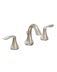 Trim de Mezcladora para Lavabo Eva de Dos Llaves Níquel Cepillado Moen