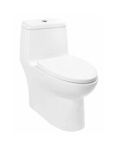 Sanitario (WC) Itzá One Piece Alargado Blanco Descarga Dual Urrea