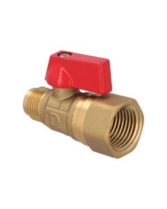 Válvula de Control para Gas 1/2" x 3/8" Latón Dica