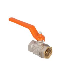 Válvula de Esfera de Flujo Completo Roscable 3/4" Latón Niquelado Urrea