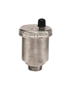 Válvula de Purga de Aire Roscable 1/2" Latón Niquelado Urrea