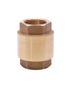 Válvula de Retención con Resorte Roscable 3/4" Latón Urrea