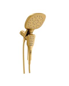 Combo Regadera D/Mano y Cebolleta 7" Verso Oro Cepillado 