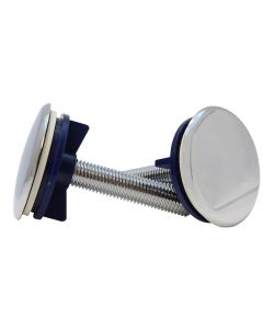 Juego de tapones cubretaladros para lavabo cromo