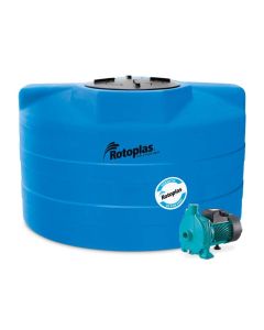 Cisterna con Bomba sin Accesorios Azul 1200 L