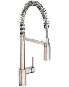 Monomando extraíble curva inoxidable para cocina con MotionSense Wave y Spot Resist