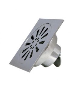 Coladera de latón para desagüe cromo