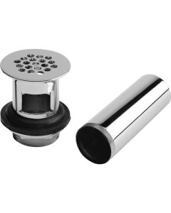 Contra con Rejilla para Lavabo Cromo con Rebosadero