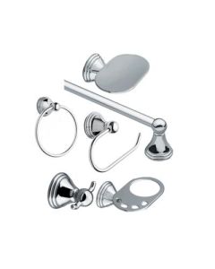 Juego de accesorios Prestón para baño cromo