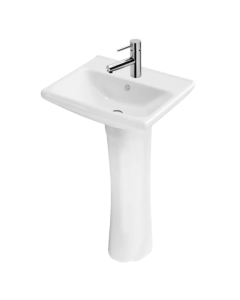 Paquete de Lavabo con Pedestal Talas y Monomando Spacio Cromo