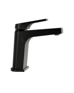 Monomando Quadratta para lavabo ébano sin contra