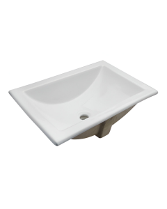 Lavabo Marcus Sobrecubierta Blanco con Rebosadero