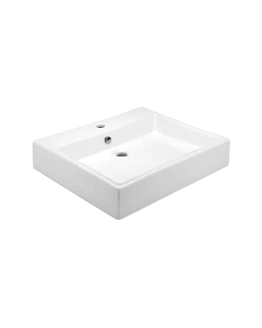 Lavabo Lucerna de Sobreponer Blanco con Rebosadero