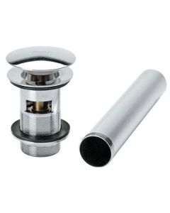 Contra de Push con Rebosadero para Lavabo Cromo