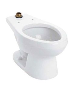 Taza NAO elongada para fluxómetro blanco 3.5-4.8 lpd con trampa expuesta