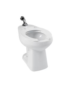 Taza Adriático alongada para fluxometro blanco 4.8 l