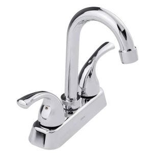 Mezcladora para Lavabo Tipo Bar 4" Cuello Alto Cromo Dica
