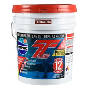 Impermeabilizante Fibratado Impac Settimo Terracota 19 L