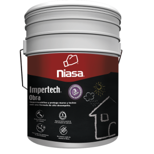 Impertech obra blanco 19 litros 3 años
