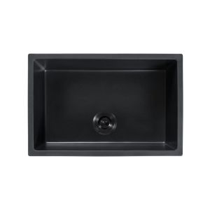 Tarja Sencilla de Cuarzo de Bajocubierta 68 x 45 cm Negro Urrea