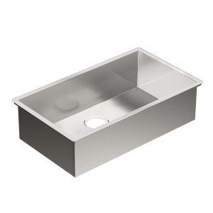 Tarja Sencilla Serie 1800 de Acero Inoxidable Calibre 18 para Bajocubierta 78.7 x 45.7 cm Moen