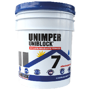 Impermeabilizante Acrílico Unimper 7 Años Uniblock 19L