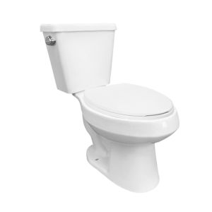 Sanitario (WC) Kino Dos Piezas Alargado Compacto Blanco Sin Asiento Urrea