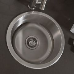 Tarja de Bar de Bajocubierta Portsmouth Redonda 1 Tina 41.6 cm Acero Inoxidable American Standard