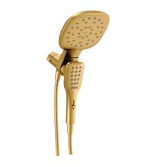 Combo Regadera D/Mano y Cebolleta 7" Verso Oro Cepillado 