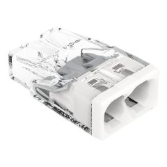 Conector de Empalme a Presión WAGO 2273-202 2 Polos 0.5-2.5 mm² Conductor Rígido Caja 100 Piezas