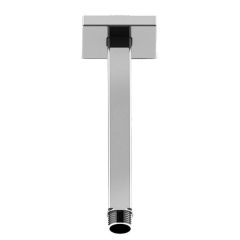 Brazo de regadera a techo cromo 20 cm cuadrado 2310