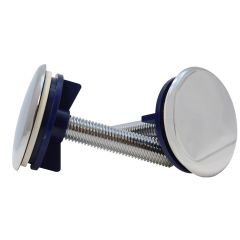 Juego de tapones cubretaladros para lavabo cromo