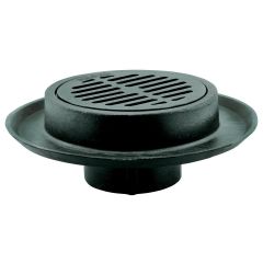 Coladera con campana para piso de rejilla redonda