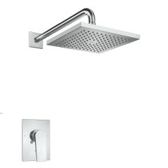 Juego de Maneral y Regadera T/Lluvia 7.9" Cromo
